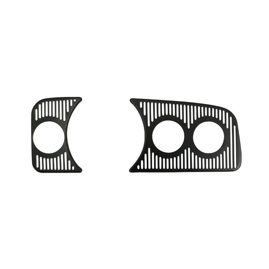 Dashgrill gauge holder set, 3 hole 52mm, black, RHD