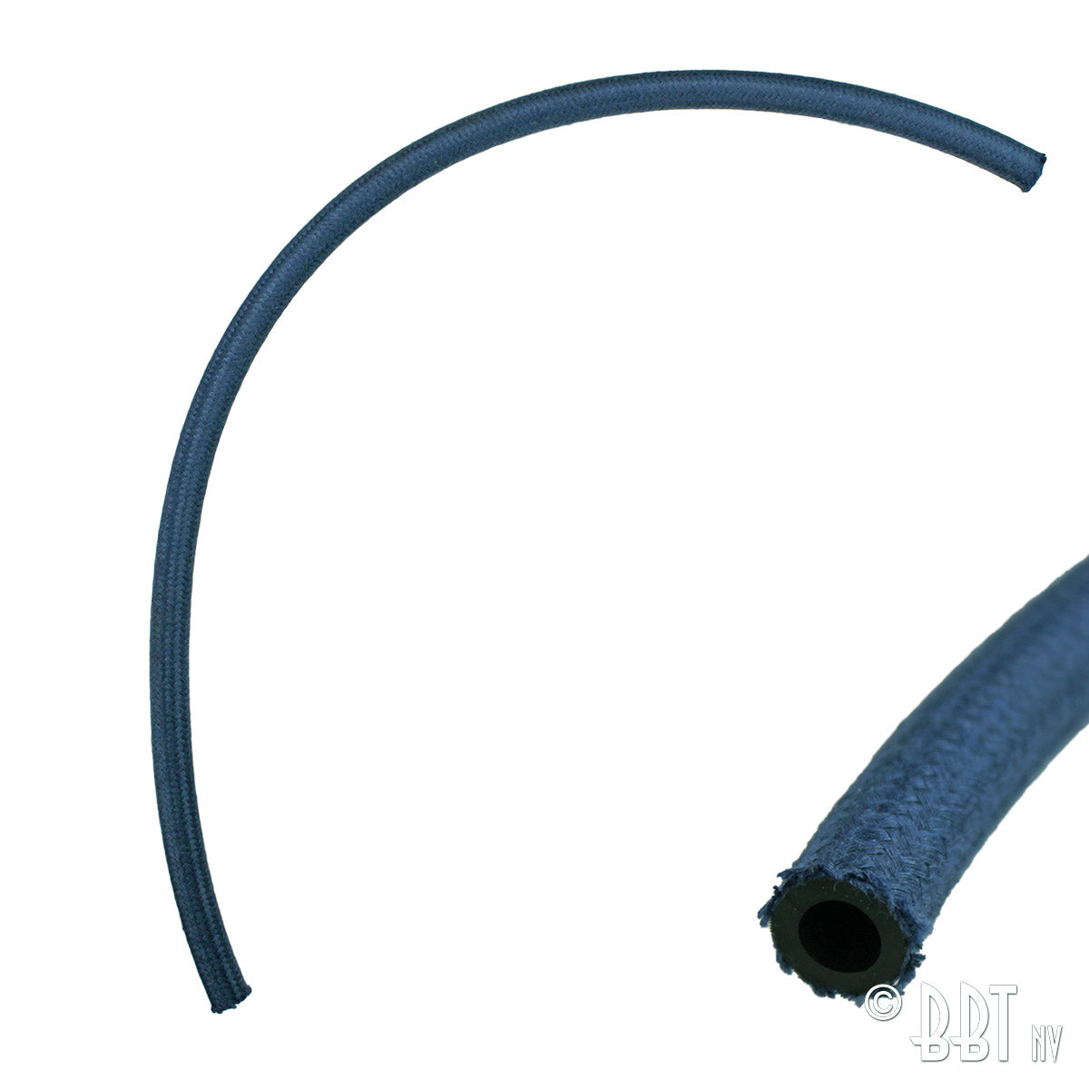 Blue brakehose, 0,5 meter, From the reservoir to the master cylinder.