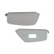 Sun visors, pair, white, with mirror