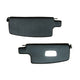 Sun visors, pair, black, with mirror