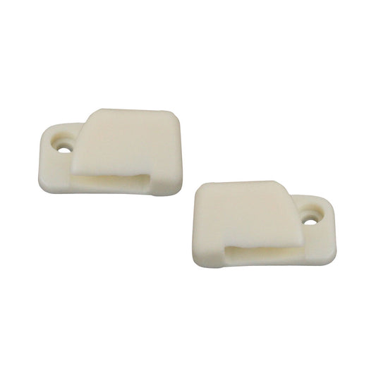 Sunvisorclips white (pair)