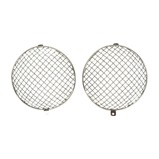 Headlight grilles 'Vintage' stainles steel, as pair