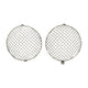 Headlight grilles 'Vintage' stainles steel, as pair