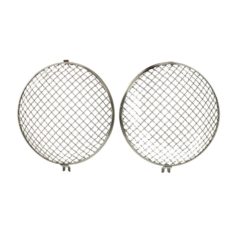 Headlight grilles 'Vintage' stainless steel (pair)