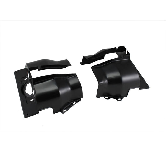 Cylinder cover, single port, black