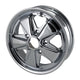 Wheel 911 style, chrome, 5 lug (5x130), 5.5 x 15&quot;, ET +45