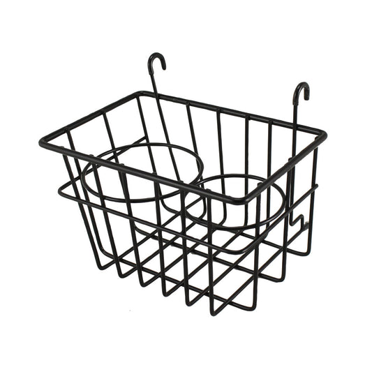 Storage Basket with cupholders, black