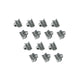 Clips for inside window scraper, 14 pieces, (2 sides)