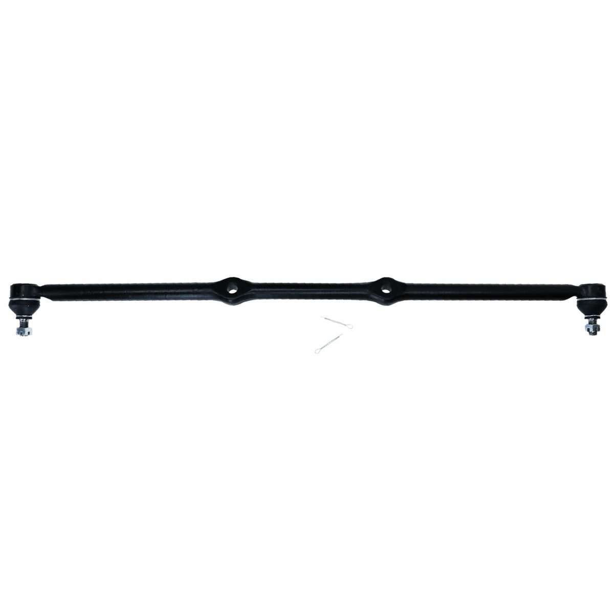 Tie rod, complete with pressed tie rod