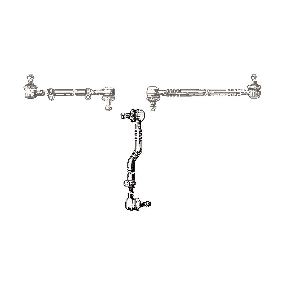Center draglink from steering box to front axle distributor