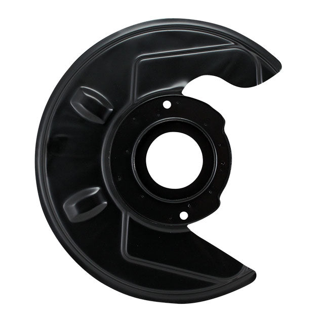Dust cover behind brake disc, left