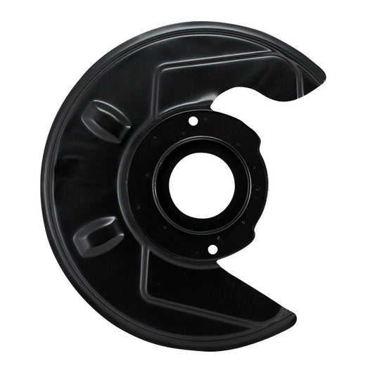 Dust cover behind brake disc, left