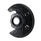 Dust cover behind brake disc, right