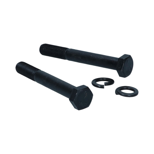 Bolts front axle, complete with springs in original length, as pair