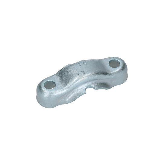 Steering box mounting shackle