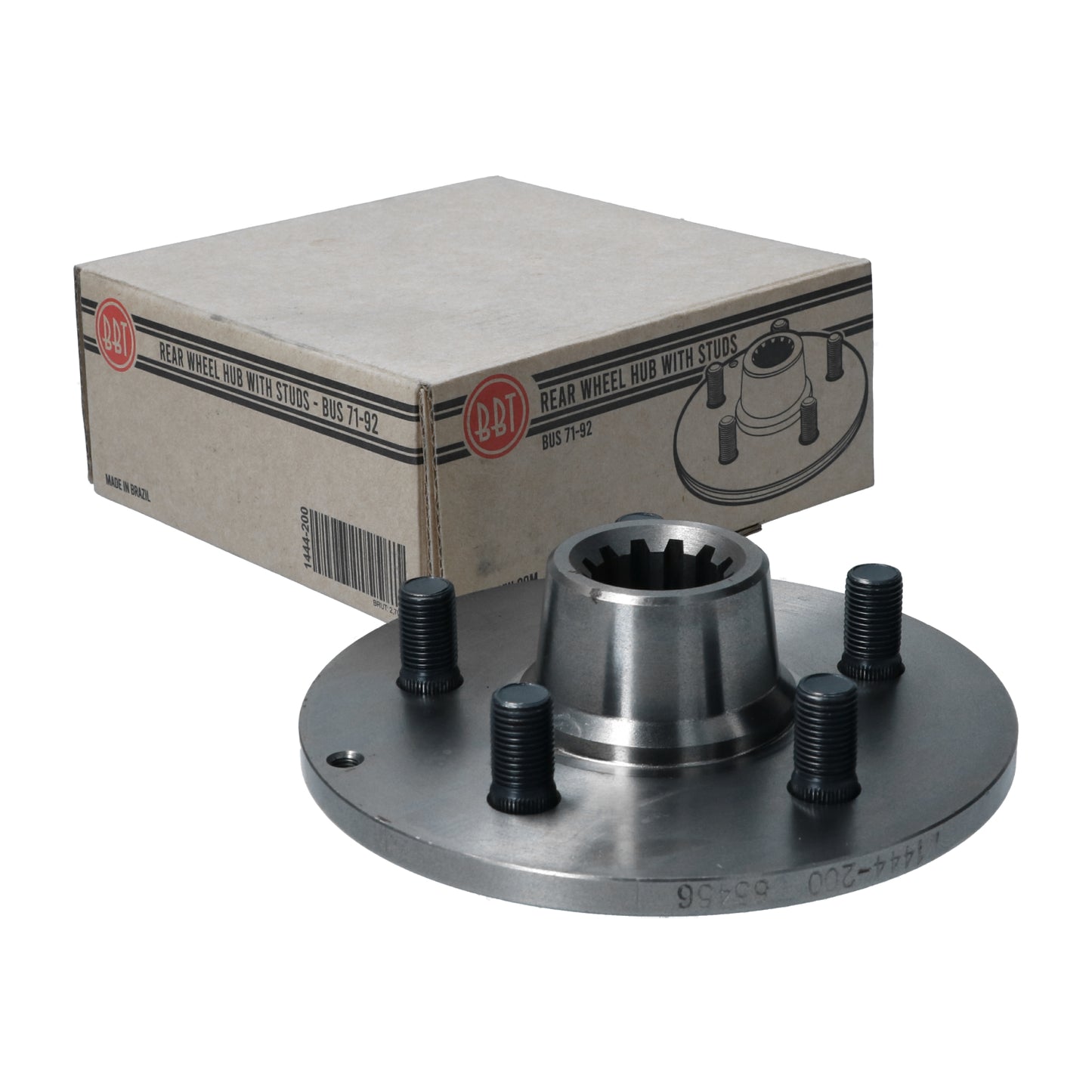 Wheel hub rear with studs