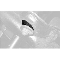 Rubber rear sway bar support