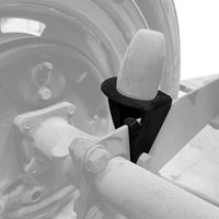 Support suspension stop rear, left