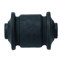 Rubber mount rear suspension arm