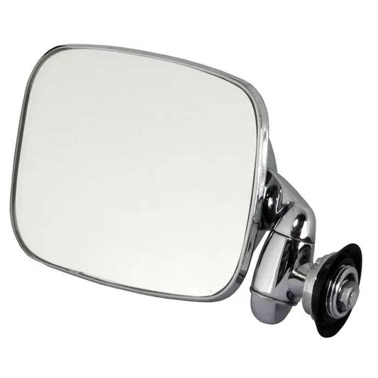 Wing Mirror with Short Arm Stainless Steel for Left Hand Drive Left: Beetle Cabrio (1968-1979)