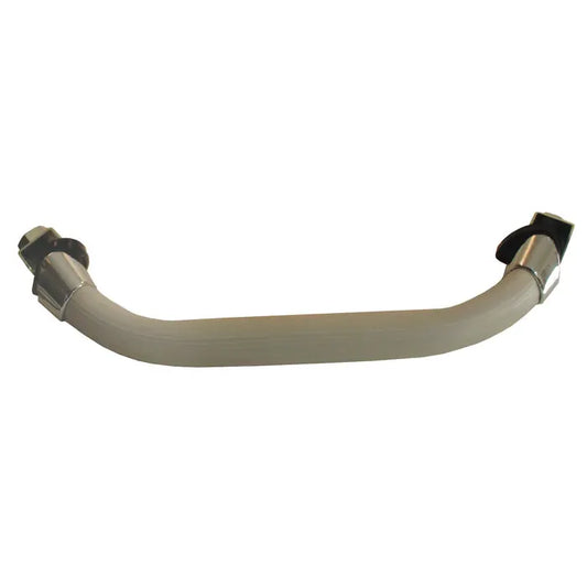 Dashboard Grab Handle Silver Beige with Chrome Mounts: Beetle (1958-1979), Beetle Cabrio (1958-1972)