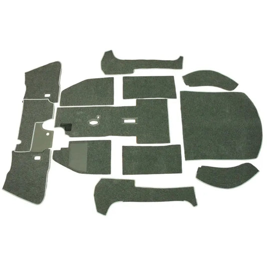 Carpet Set for Left Hand Drive, Charcoal: Beetle Cabrio (1970-1972)