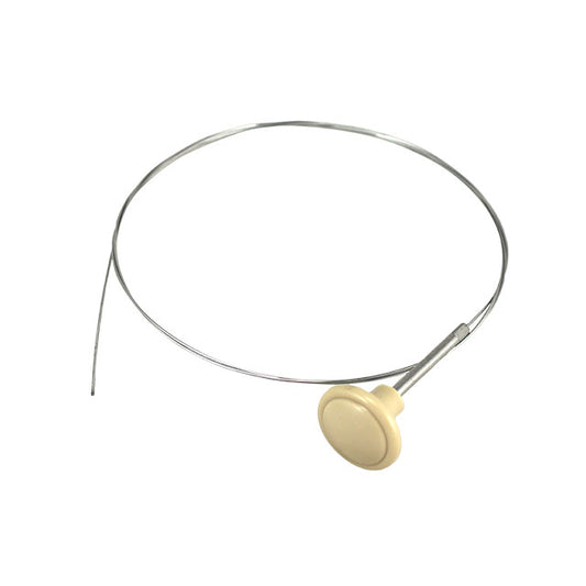 Front hood cable, ivory knob