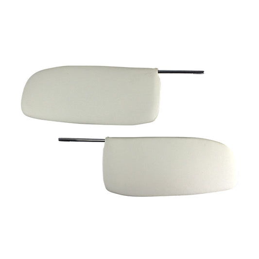 Sun visors, cabrio, pair, white