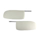 Sun visors, cabrio, pair, white