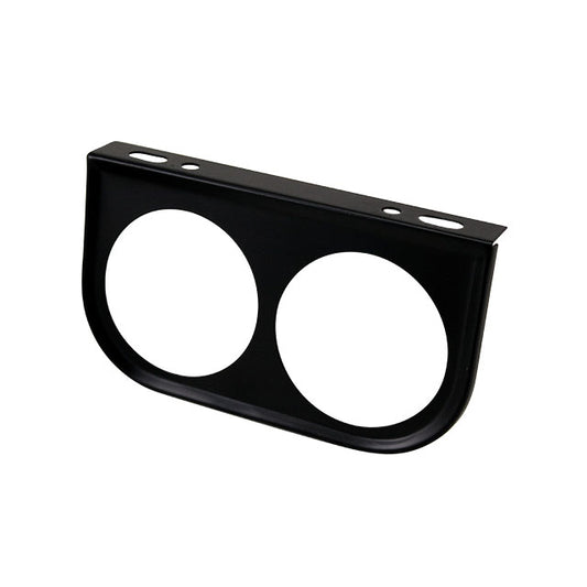 Gauge mount bracket 2 holes, 52 mm, black