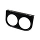 Gauge mount bracket 2 holes, 52 mm, black