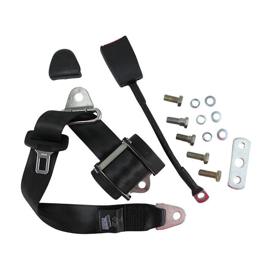 Universal seat belt - black, e-marked, each