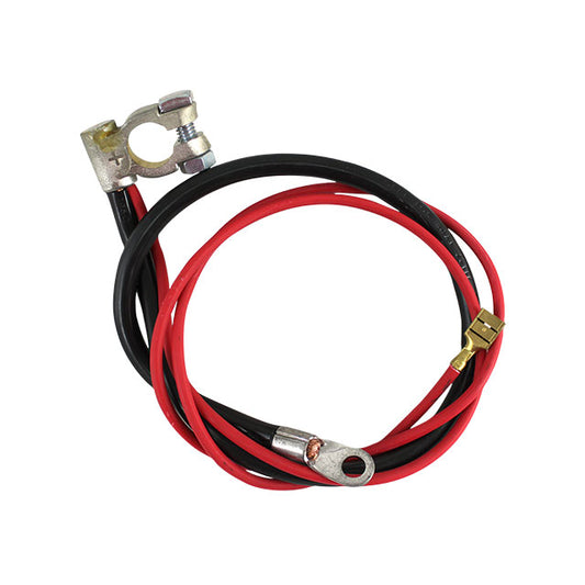 Positive battery cable, black 540 mm, red 980 mm