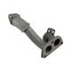 Exhaust pipe between cylinder and exhaust, right
