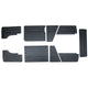 Panel set, black, 9 pieces