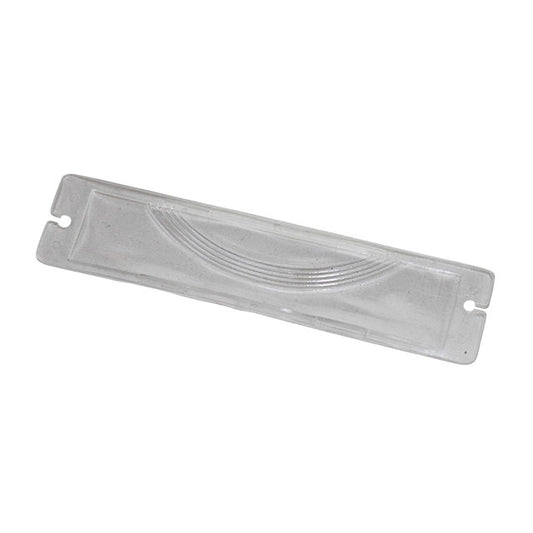 Licence plate light lens