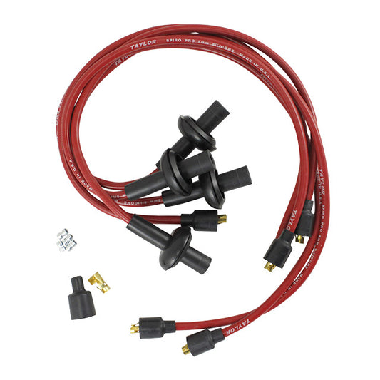Ignition wires set silicone - red