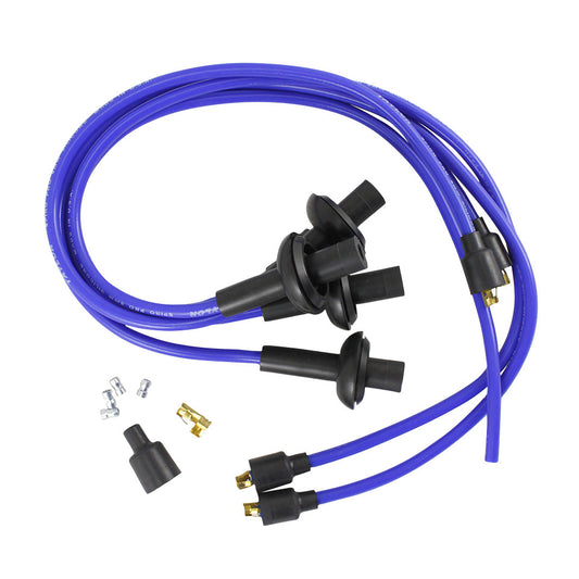 Ignition wires set silicone - blue