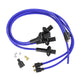 Ignition wires set silicone - blue