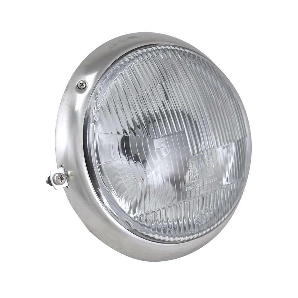 Headlight, left, European (R.H.D.) Hella