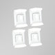 Seat rail bushings rear, 3 points, 4 pieces (2 seats)