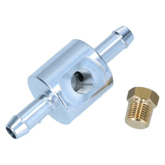 Adapter fuel pressure gauge "in-line" for 8mm line 'Filter King'