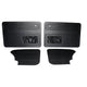 Door Card Set with Door Pockets in Black Vinyl: Beetle (1965-1979)