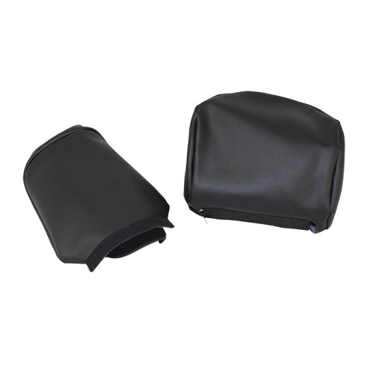 Headrests smooth vinyl, as pair