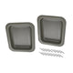 Front door box, grey, pair