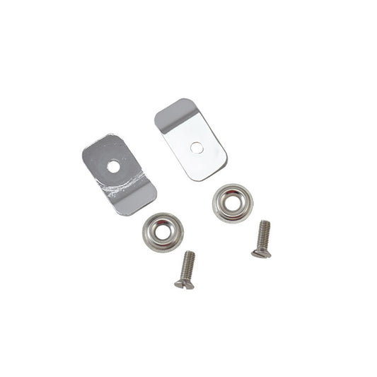 Clip for tensioning strip rear, set
