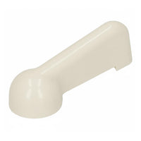 Knob fresh air box inlet flap - Ivory Bus 03/55-07/67