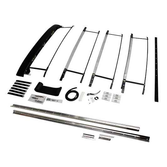 Complete sunroof assembly with rails
