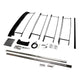 Complete sunroof assembly with rails