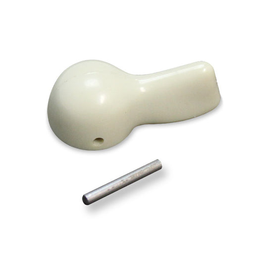 Locking knob for cargo door lock mechanism - silverbeige